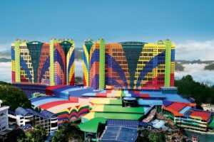 Aerial view of the 1. First World Hotel, Pahang, Malaysia