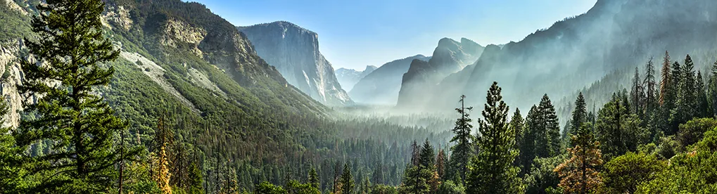 Fog in the valley at Yosemite National Park **NEEDS PHOTO CREDIT**